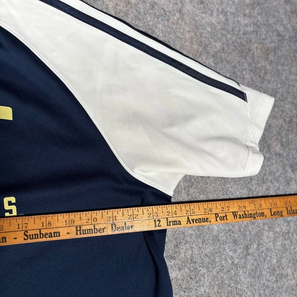 Adidas Pitt Panthers Shirt Mens Large Navy White Short Sleeve Athletic Jersey